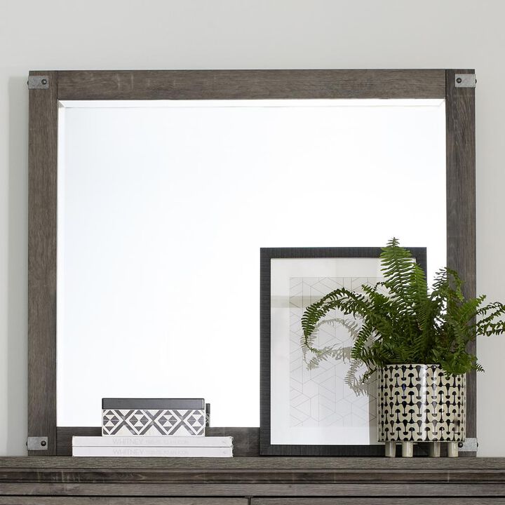 Liberty Furniture Landscape Mirror Urban Brown in Brownstone Finish