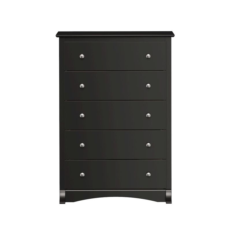 Prepac Black Sonoma 5 Drawer Chest
