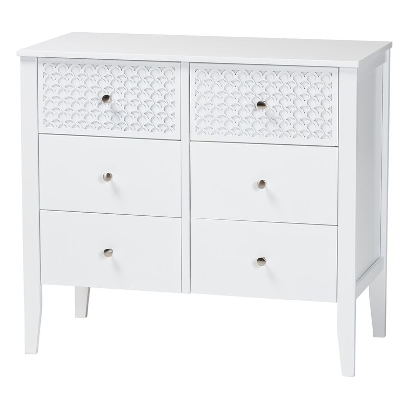 Lara Dresser with Laser-Cut Geometric Overlay image number 0