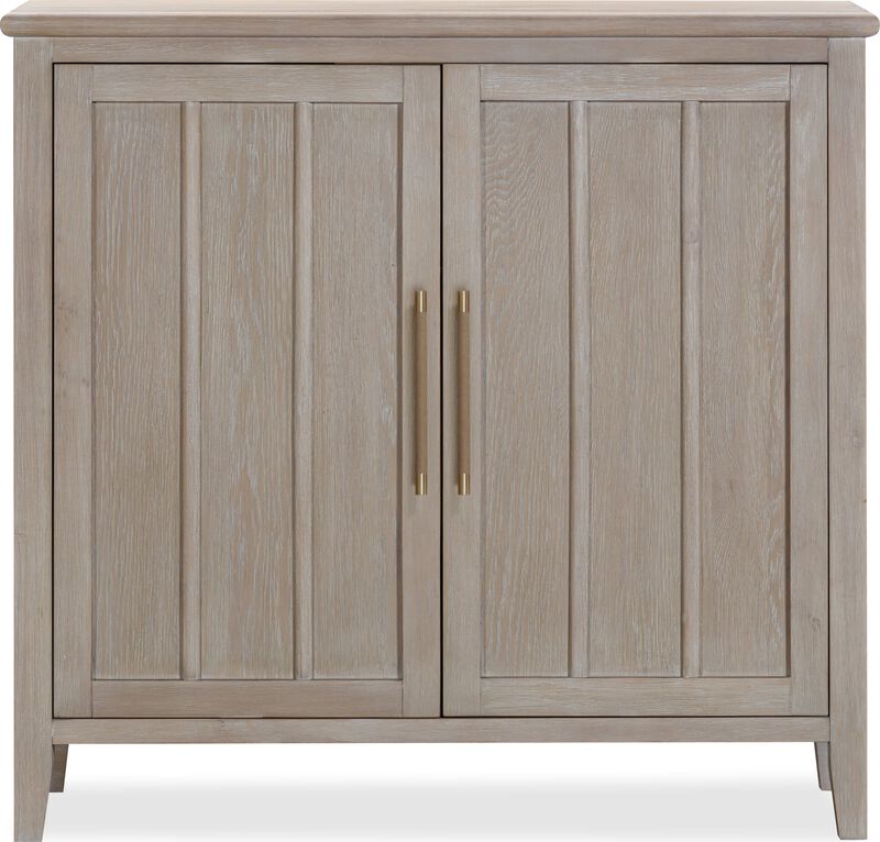 Camden Two Door Two Drawer Bar Cabinet with Stemware Rack and Wine Rack in Chai image number 0