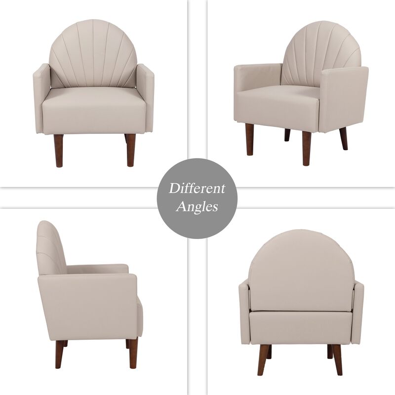 Stebab Pu Leather Accent Chair image number 5
