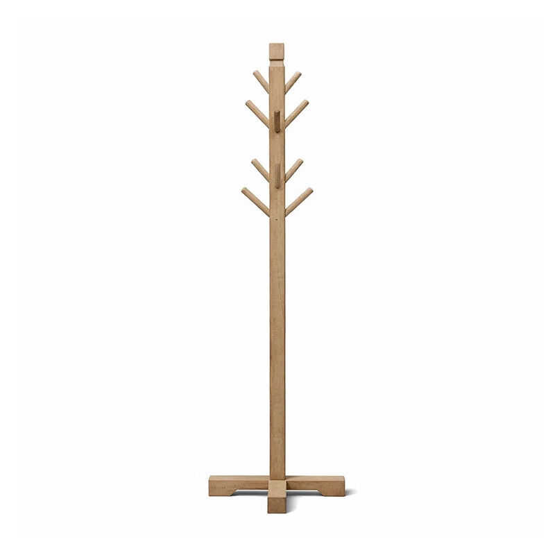 Rena Coat, Hat Tree Stand, 8 Wood Stems, Mahogany image number 2