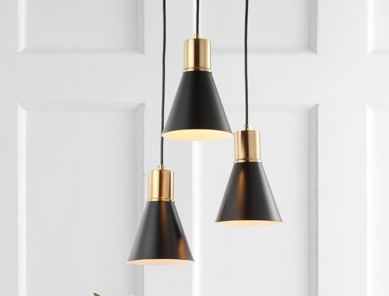 Apollo Mid-Century Modern Iron LED Pendant image number 1