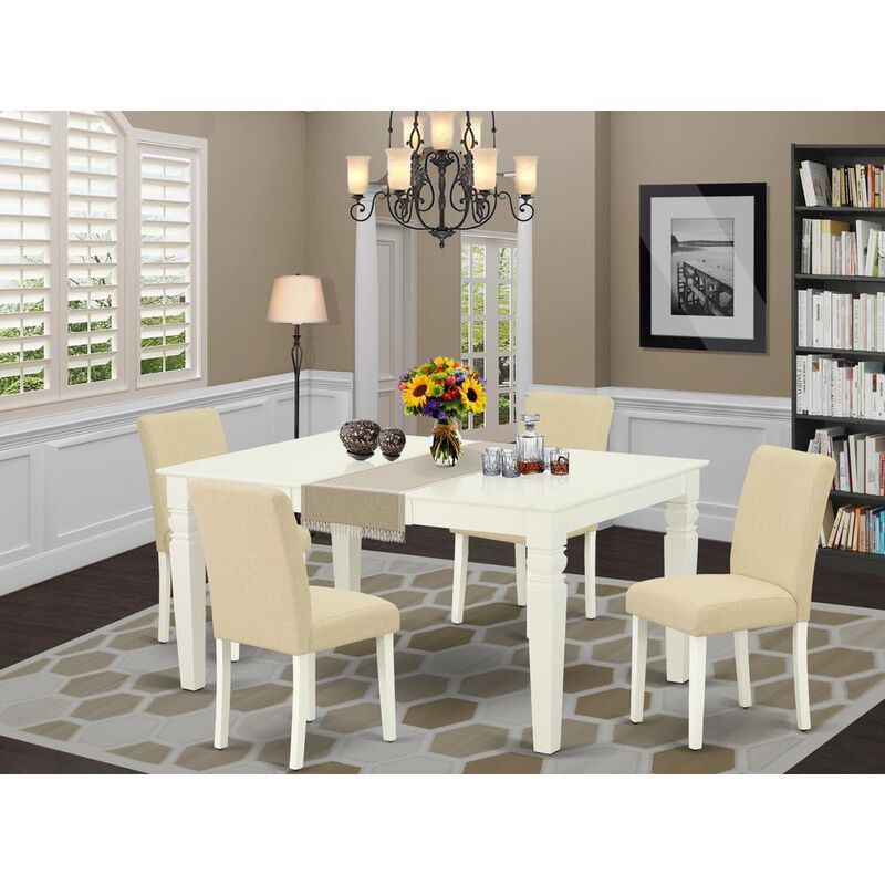 Dining Room Set Linen White