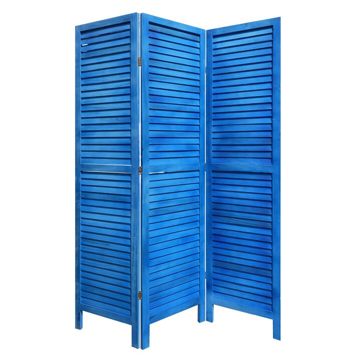 3-Panel Shutter Screen Room Divider for Stylish Privacy and Elegant Space Division