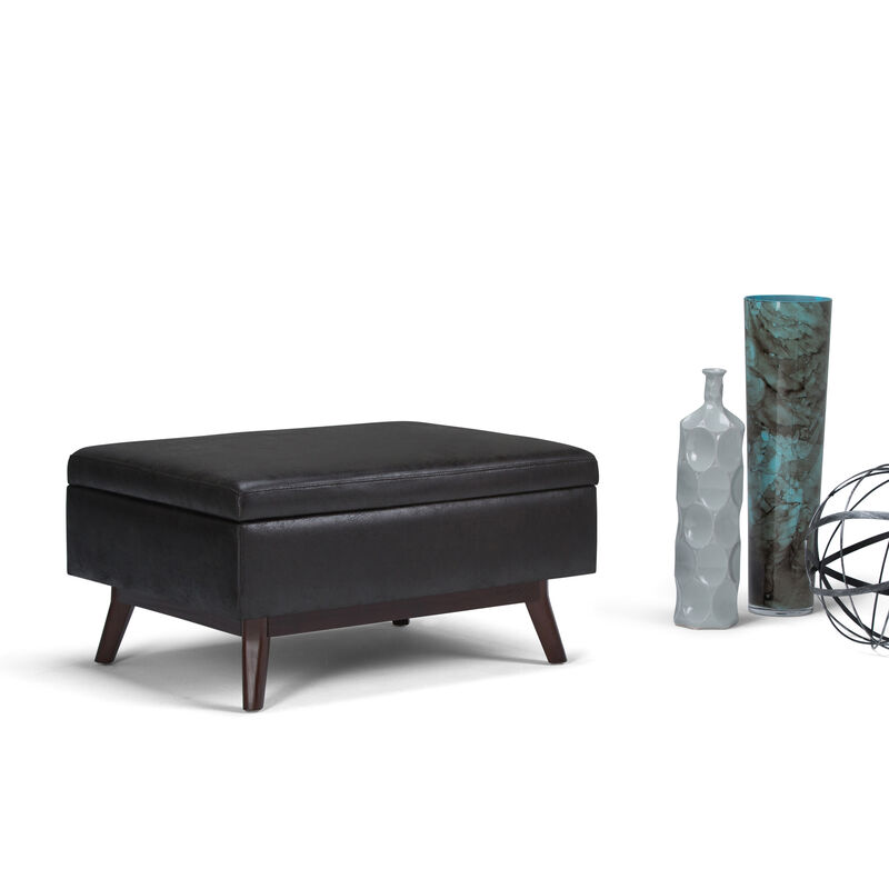 Simpli Home Owen Coffee Table Storage Ottoman image number 1