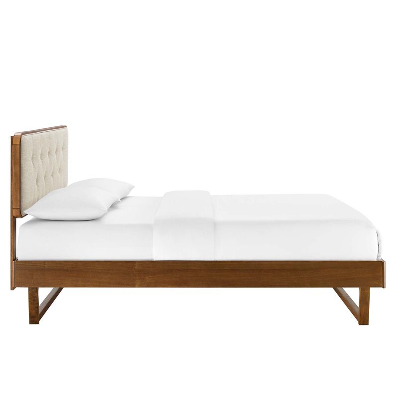 Modway - Bridgette Full Wood Platform Bed with Angular Frame