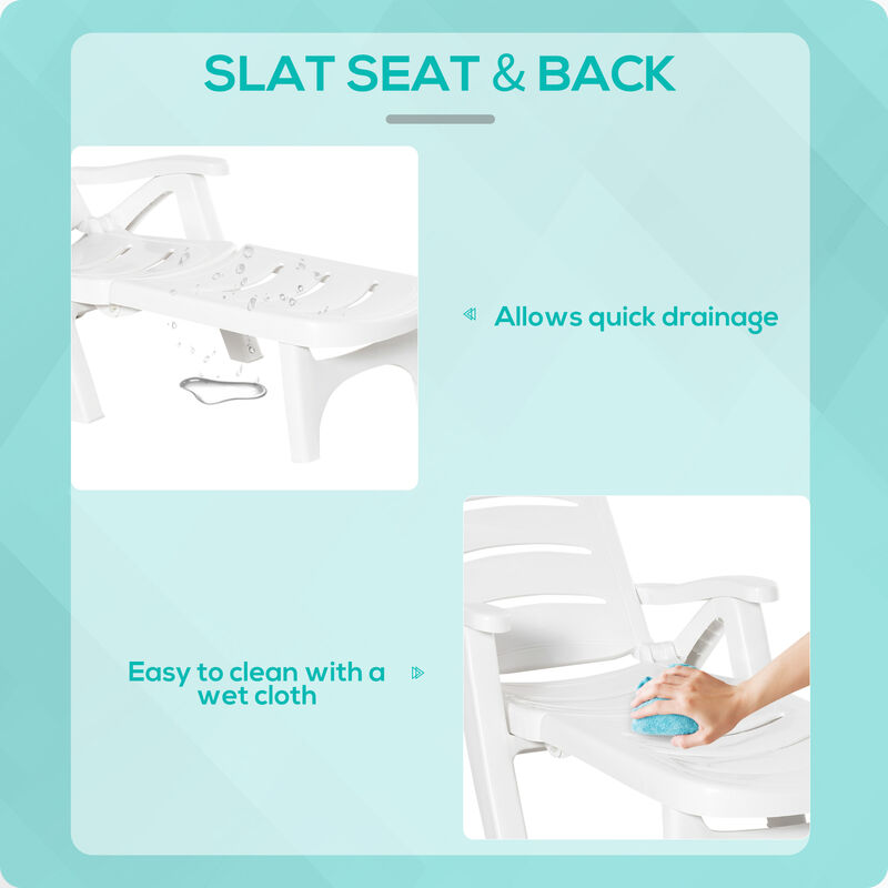 Hivvago 5-Level Reclining Chaise Lounge for Outdoor Use image number 6