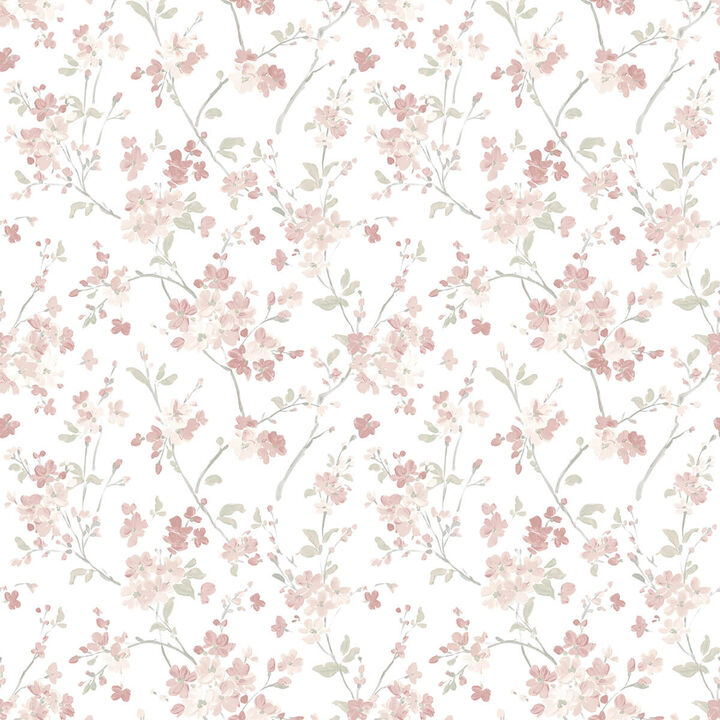 Glinda Rose Floral Trail Wallpaper (Set of 2)