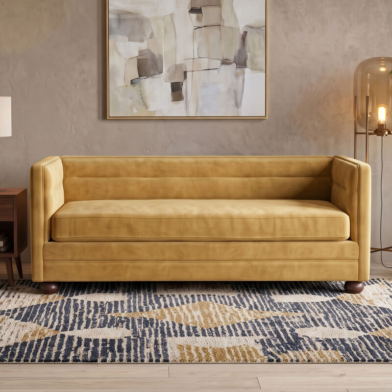 Gaxgox Modern Chenille 3 Seater Sofa image number 2