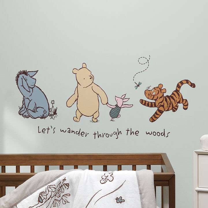 Lambs & Ivy Storytime Pooh Wall Decals - Beige, Animals, Disney, Bear