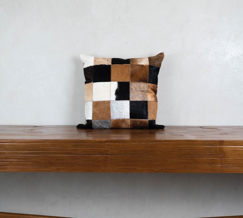 Cowhide Pillow Cover 20″ x 20″ – Pampa Design