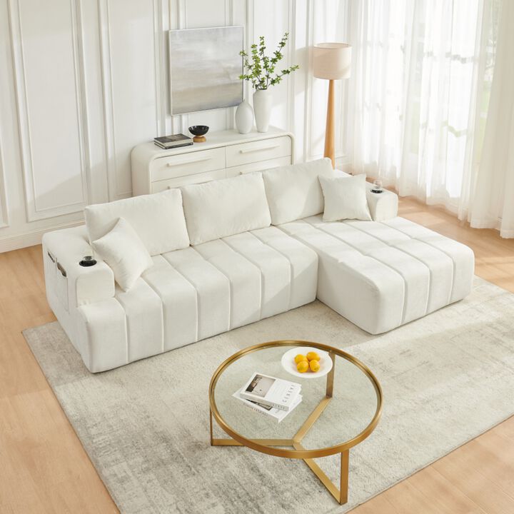 Blufji Modular L-Shaped Sectional Sofa