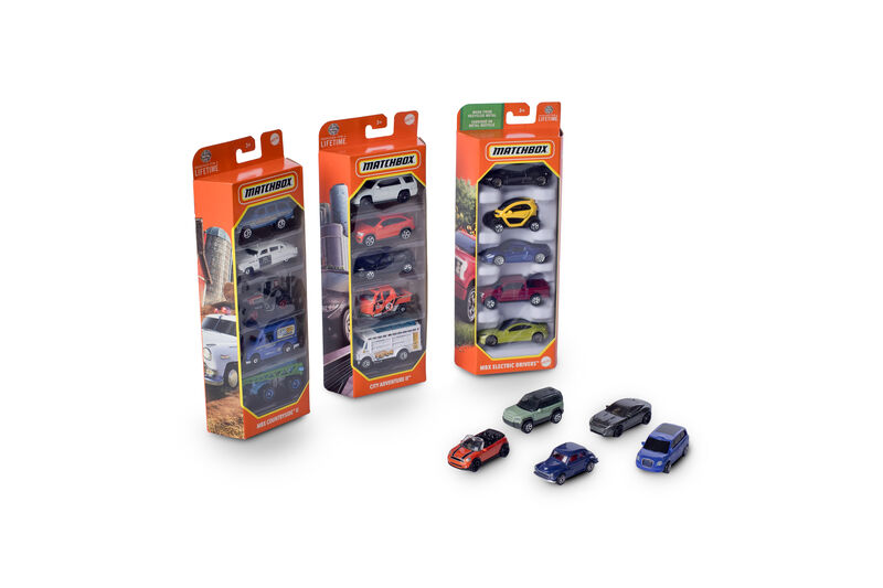 5-pack Matchbox Diecast Cars