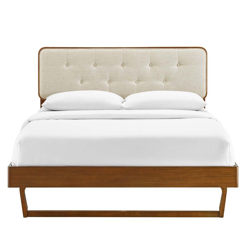Modway - Bridgette Queen Wood Platform Bed with Angular Frame image number 5