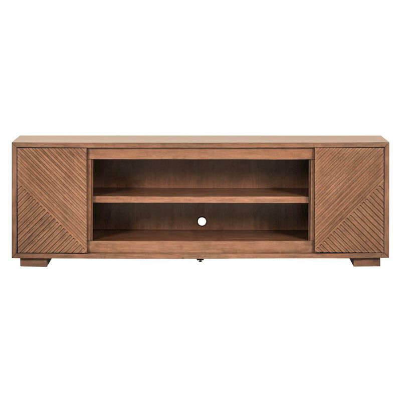 Liberty Furniture Easton Entertainment Stand 84 Inch TV Console  - Urban Bronze Poplar Wood image number 2