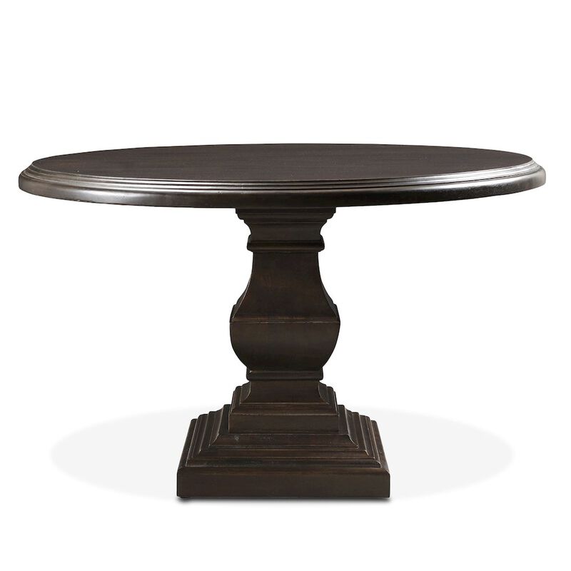 World Interiors Toulon 48In Vintage Brown Round Dining Table image number 0
