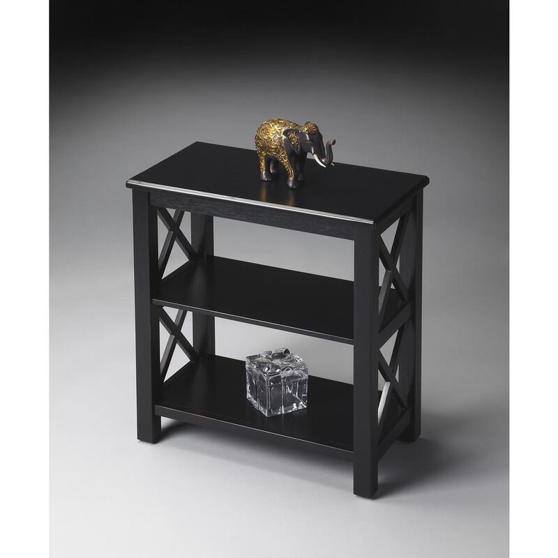 Butler Specialty Vance 2 Shelf 22"W Bookcase, Black image number 1