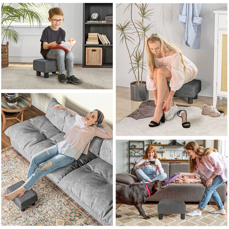 Hivvago Cube Ottoman Foot Stool for Living Room image number 5