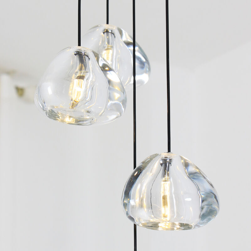 118" Long Chandelier Large Hanging  Crystal Lighting for Stairs High Ceiling image number 8