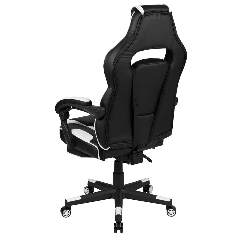 X40 Gaming Chair Racing Ergonomic Computer Chair with Fully Reclining Back/Arms, Slide-Out Footrest, Massaging Lumbar - / image number 6