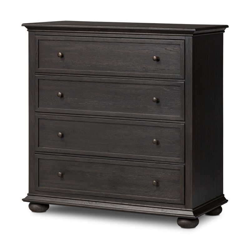 Geoffrey Smoked Black Tall Dresser