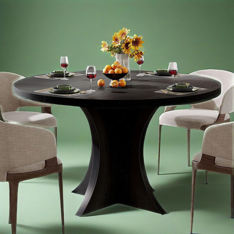 Modern Dining Table &ndash; Stylish, Sturdy Wood Design for 4-6 People, Perfect for Dining Room