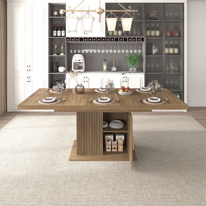Gamor Modern Extendable Rectangular Dining Table