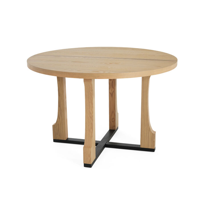 Merax Round Farmhouse Dining Table