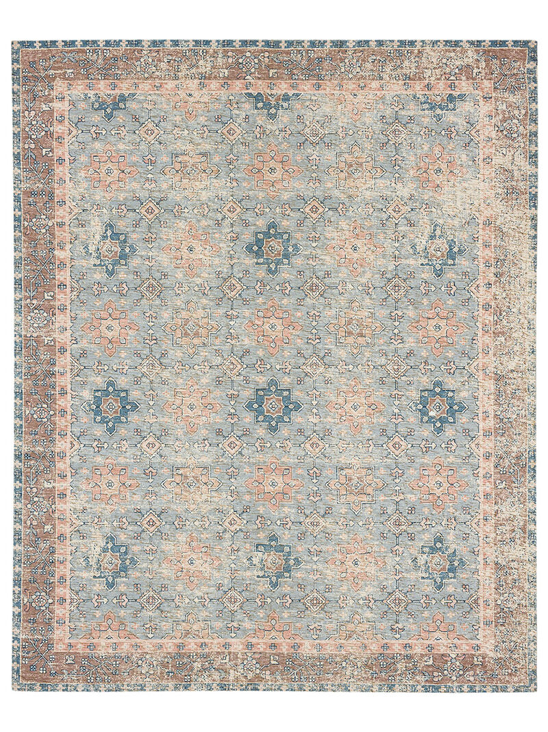 Zula Hazega Blue/Rose 5'x8' Rug