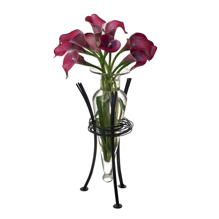 Amphora Vase with Wire Stand