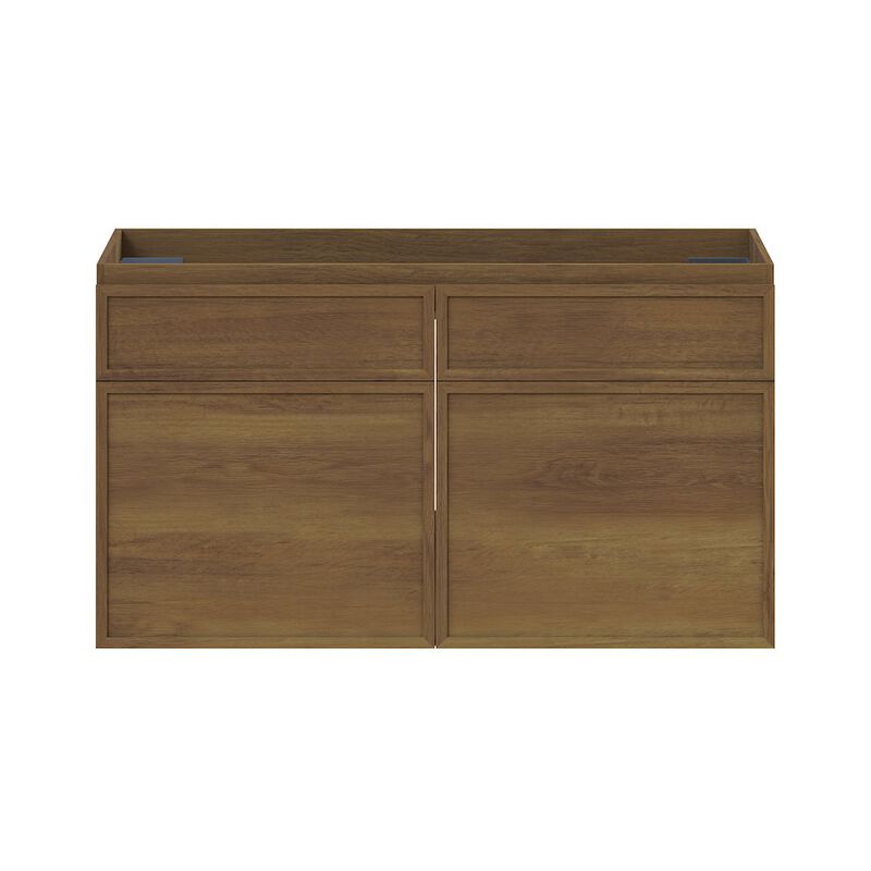 St. Tropez 36" Wall-Mounted Bathroom Vanity Cabinet without Top in Brown Oak image number 0