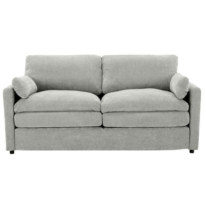 Whisen 68.1" Cozy Upholstered Loveseat Sofa, Oversized Comfy Cloud Sofa, Double Cushion Loveseat