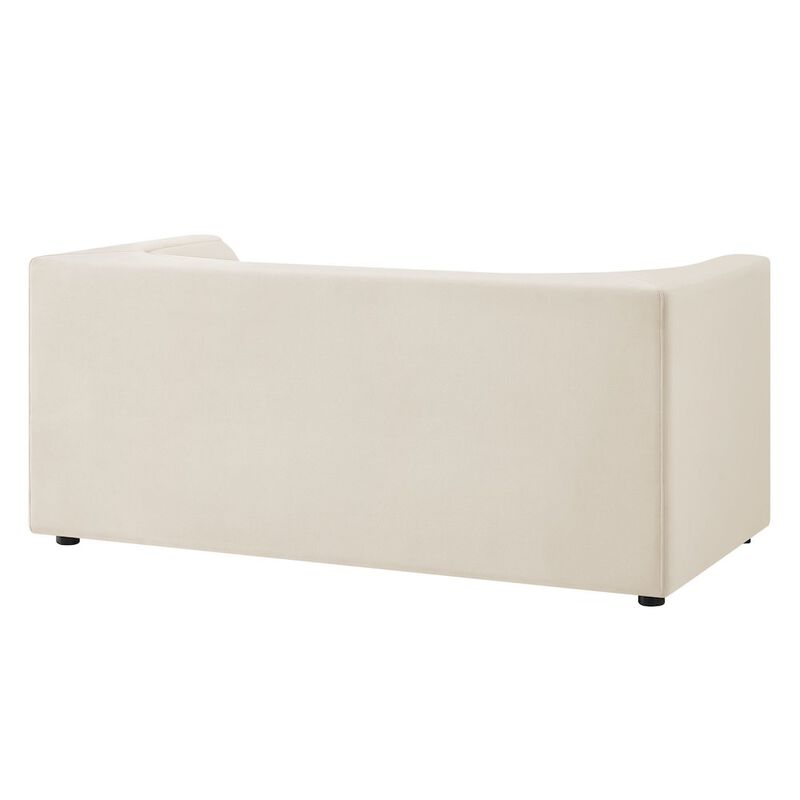 Hilda 67" Curved Back Performance Velvet Loveseat image number 4