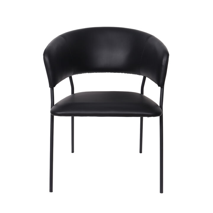 Slate Black Armchair (Set of 2)