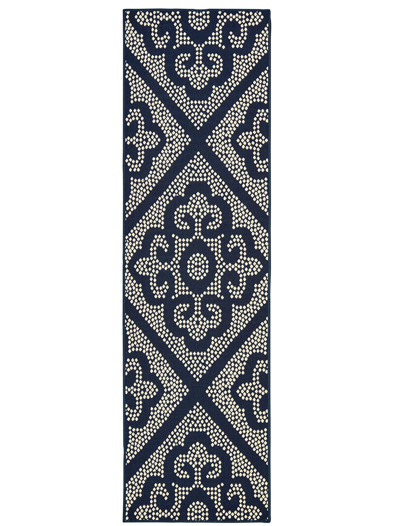 Marina 2'3" x 7'6" Navy Rug