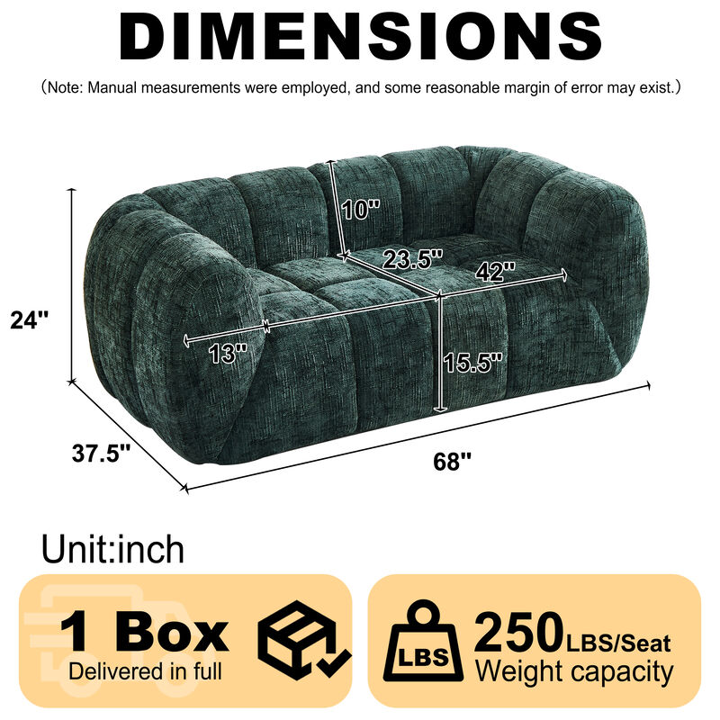 Wonsen Cloud Loveseat image number 9