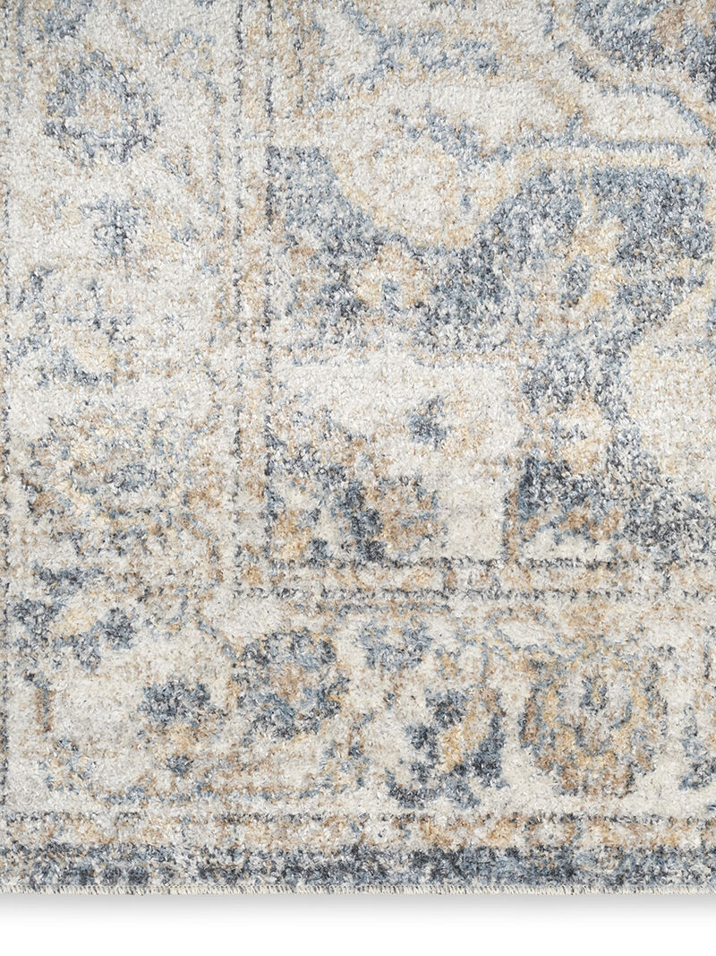 Astra Machine Washable ASW12 Gray/Blue 9' x 12' Rug