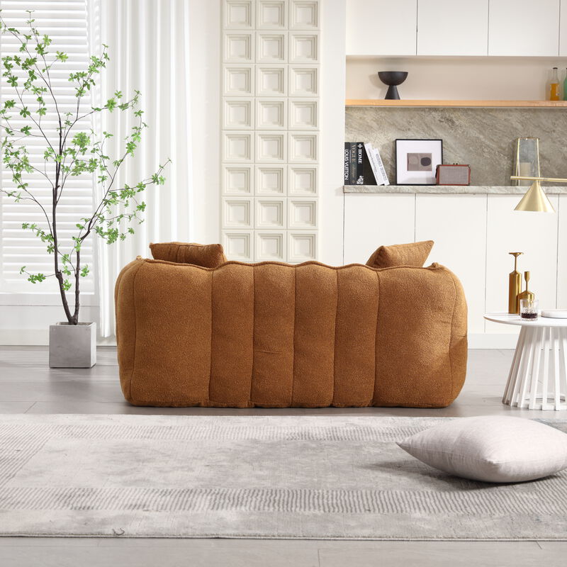 Merax Chenille Lazy Bean Bag Loveseat for Living Room.