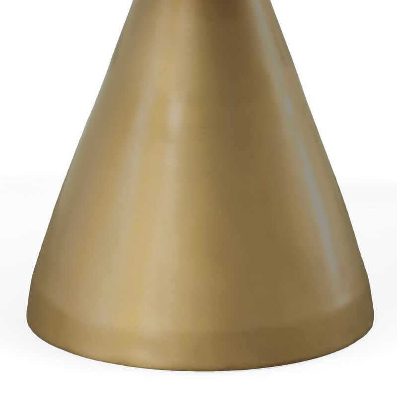 Carolina Living Gio 54 Pedestal Dining Table - Elm/Gold