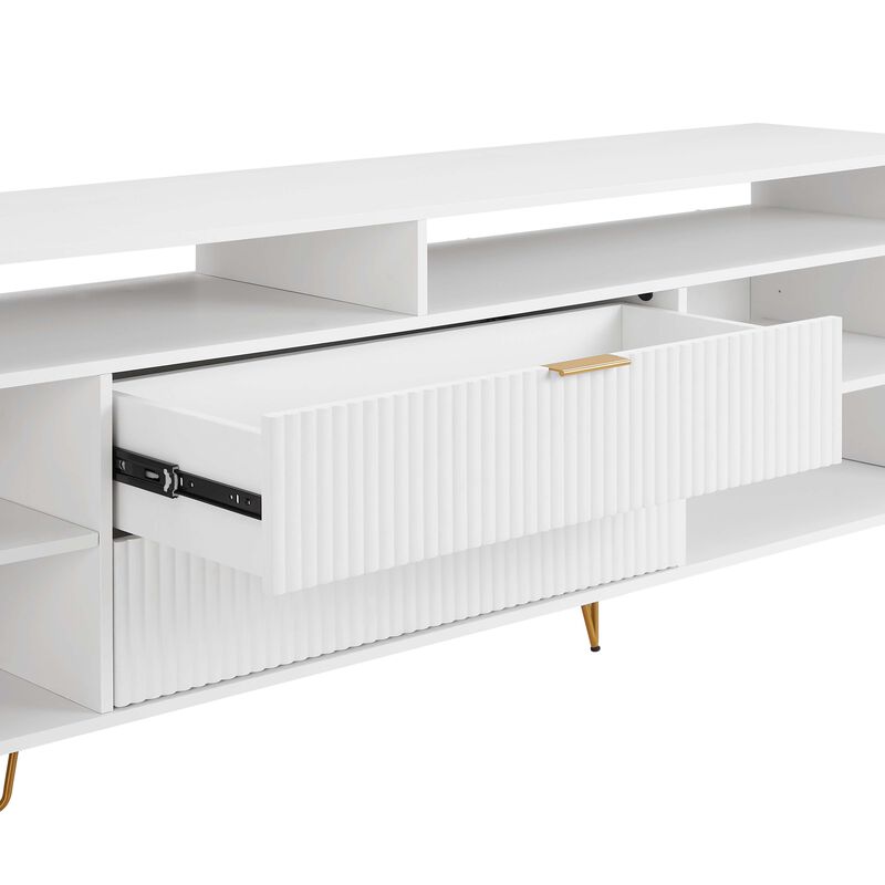 Dumbo Large TV Stand in White