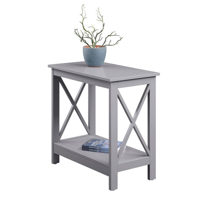 Convenience Concepts Oxford Chairside End Table with Shelf, S20-402