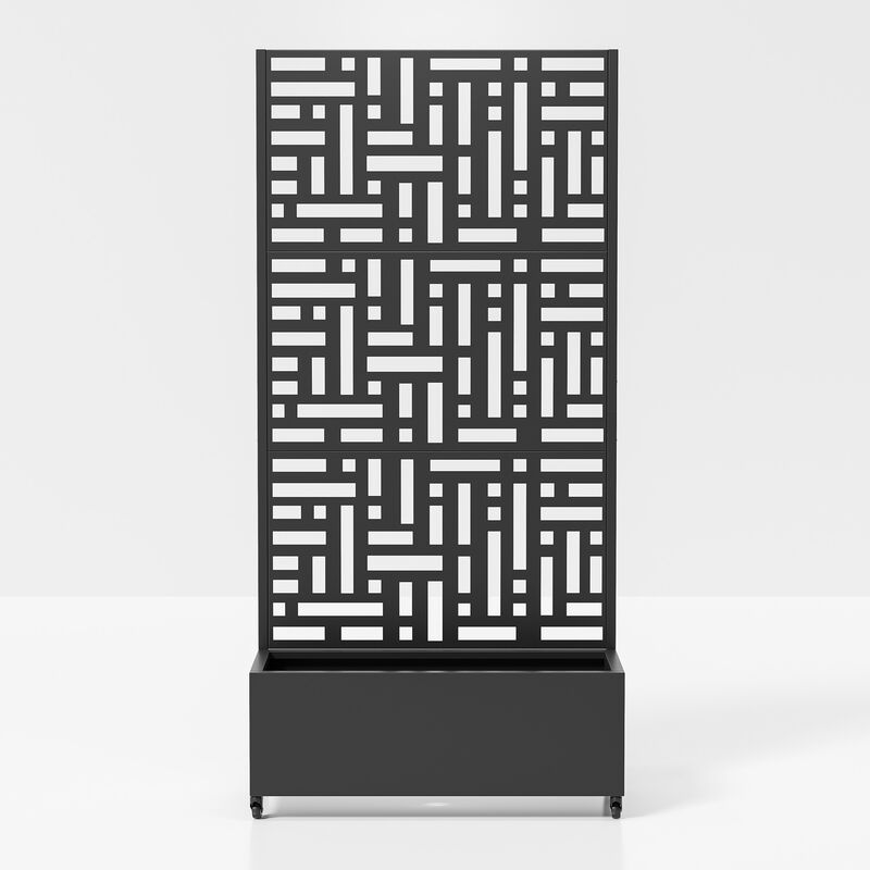 71*35.5 Metal Planter Box with Trellis image number 0