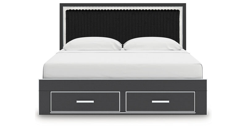 Birmonton King Upholstered Panel Storage Bed image number 5