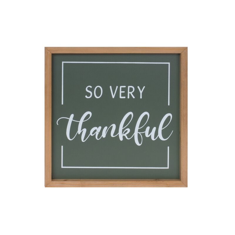 Gather And Thankful Sentiment Sign (Set of 2)