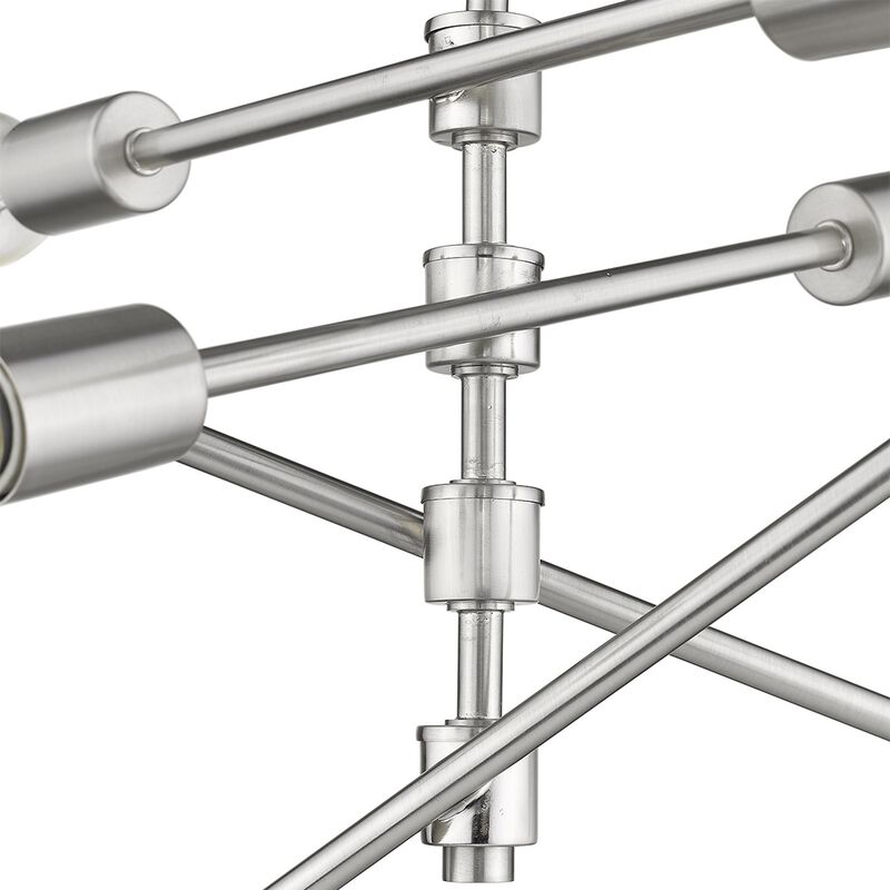 Hivvago Calix 8-Light Satin Nickel Pendant