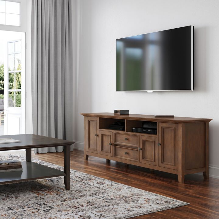 Hiftum Wide Solid Wood TV Stand