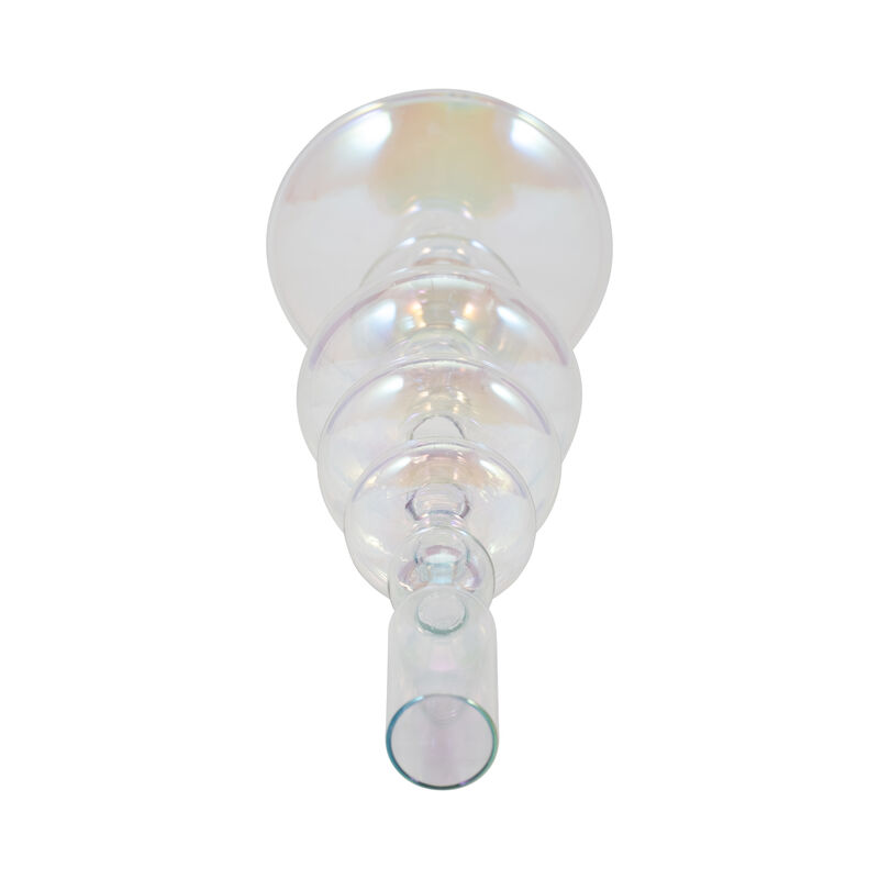 11" Vintage Glass Candle Holder