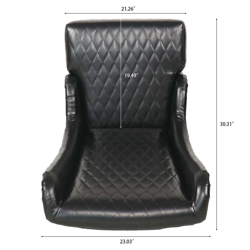 Montzi  Faux Leather Accent Chair image number 7