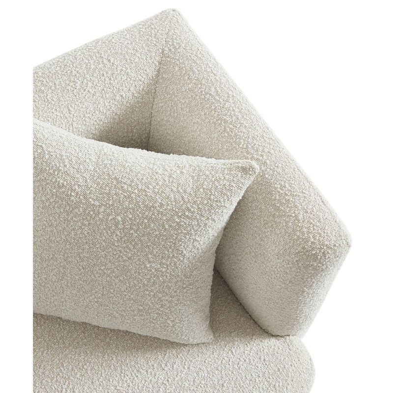 Meridian Furniture Marcel Cream Boucle Fabric Chair